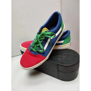 Van's Multi colored block Tennis Shoes Unisex Size 7 Width M in Original box